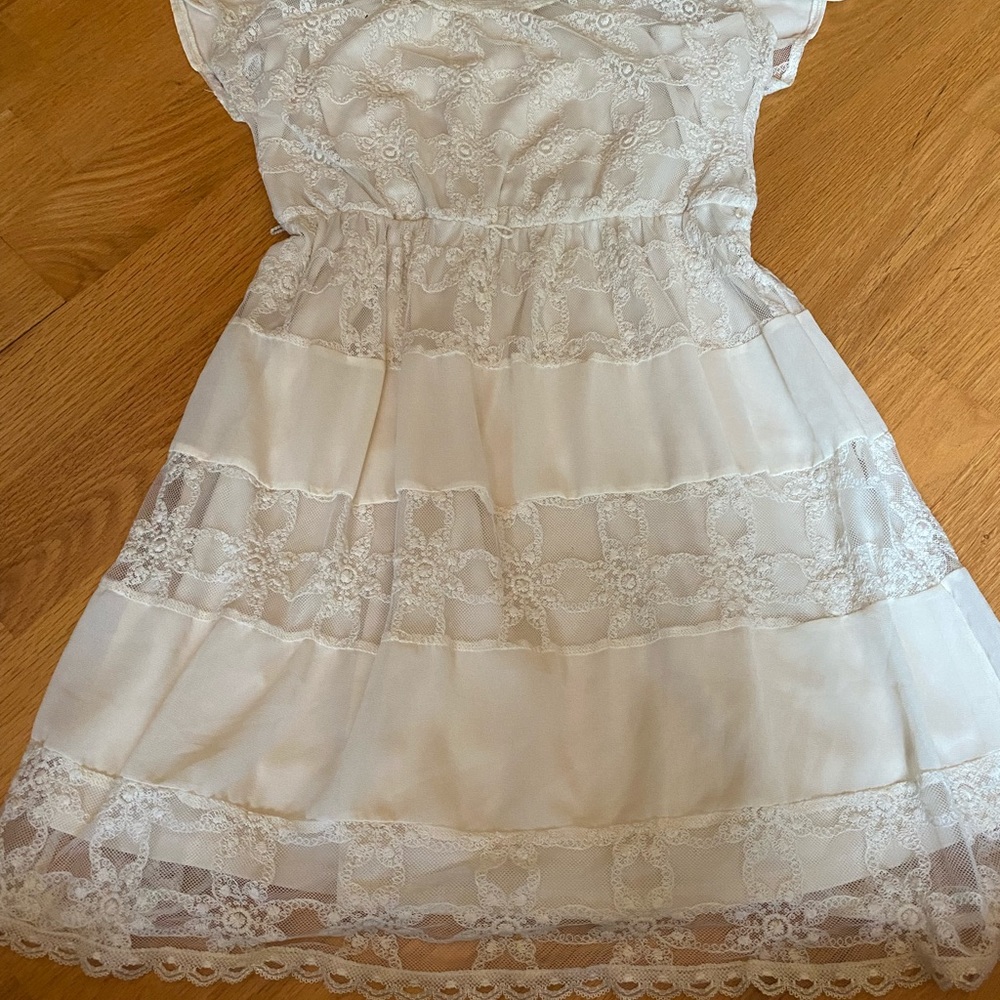 Lacey white dress